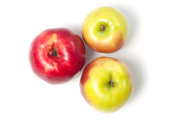 Apples isolated on white background