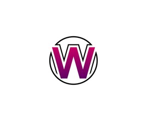 W logo letter