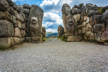 Hitit civilization monuments (lion gate)