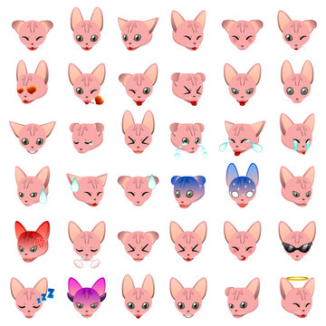 Sphynx Cat Emoji Emoticon Expression