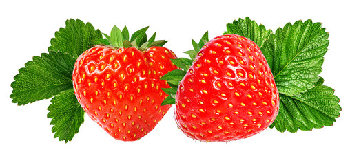 Strawberry on white