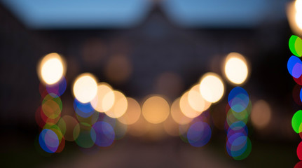 Blurred lights on a pathway  - 141415139