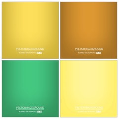 Fototapeta premium Abstract Creative concept vector multicolored blurred background set. For Web and Mobile Applications, art illustration template design, business infographic and social media, modern decoration