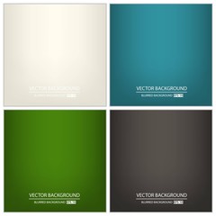 Abstract Creative concept vector multicolored blurred background set. For Web and Mobile Applications, art illustration template design, business infographic and social media, modern decoration