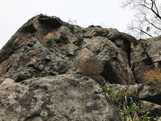 Autumn landscape - rocks.