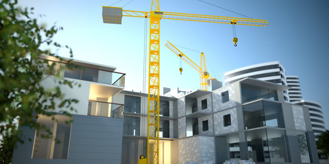 Apartments construction 