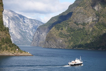 Fototapeta na wymiar fjord norvégien