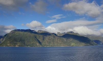 paysage des fjords en Norvège