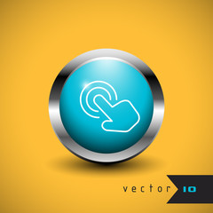 Touch screen icon button vector illustration