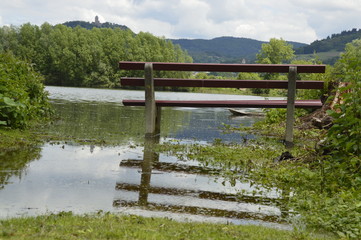 Fototapeta na wymiar Hochwasser