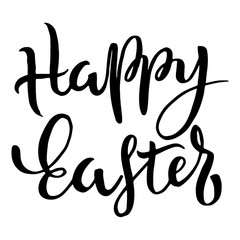 Happy Easter Typographic Phrase