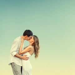 Young couple at beach