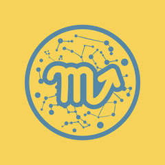 flat icon Zodiac signs Scorpio