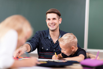 Naklejka premium Lernsituation in der Grundschule