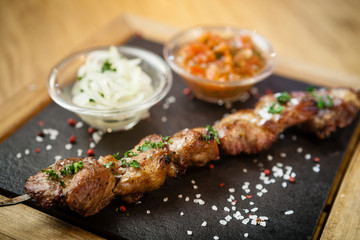 Iberian pork shish kebab