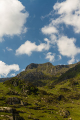 Obraz na płótnie Canvas Y Garn mountain from Idwal Cottage.