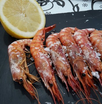 Gambones plancha