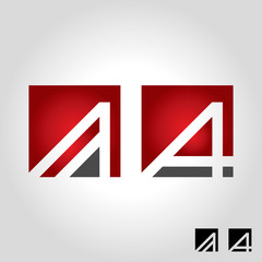 letter a logo, icon and symbol vector illustration