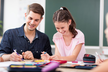 Fototapeta premium Lernsituation in der Grundschule