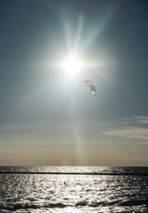 Kite Surfer at Sunset