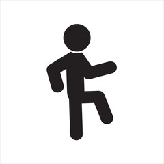walking, pedestrian, man icon, vector illustration eps10