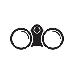 binoculars icon, vector illustration eps10