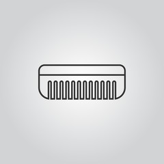 hair brush vector icon