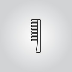 hair brush vector icon