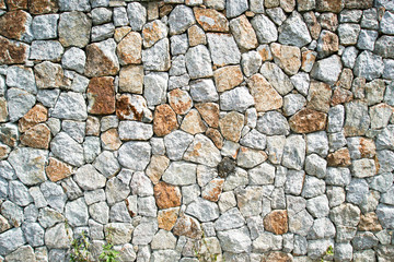 Modern pattern of stone wall
