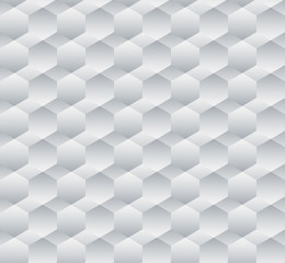 Seamless geometric vector pattern with shapes overlaping each other in rows