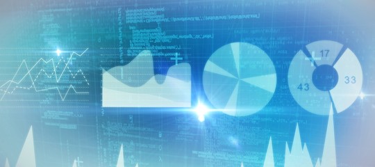 Composite image of technology interface