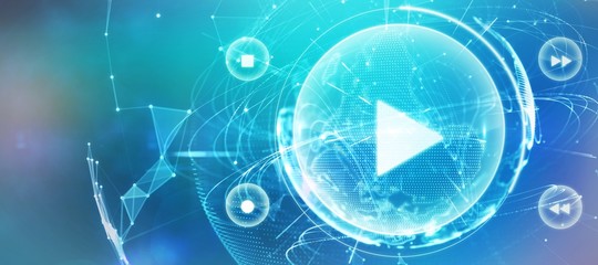 Composite image of music player interface