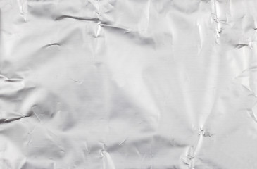 Fototapety  Silver crumpled foil background