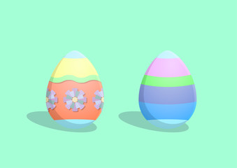 Wektorowe kolorowe pisanki na wielkanoc