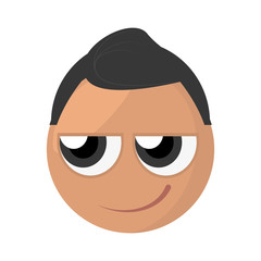 emoji sly expression image vector illustration eps 10
