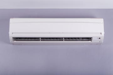 Split air conditioner on a wall