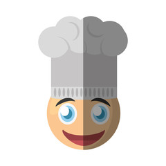 chef emoticon cartoon design vector illustration eps 10