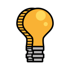 bulb light electricity image vector illustration eps 10