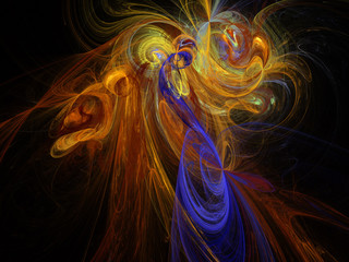 Abstract fractal background. Design element for brochure, advertisements, flyer, books covers and other graphic designer works.Digital collage.