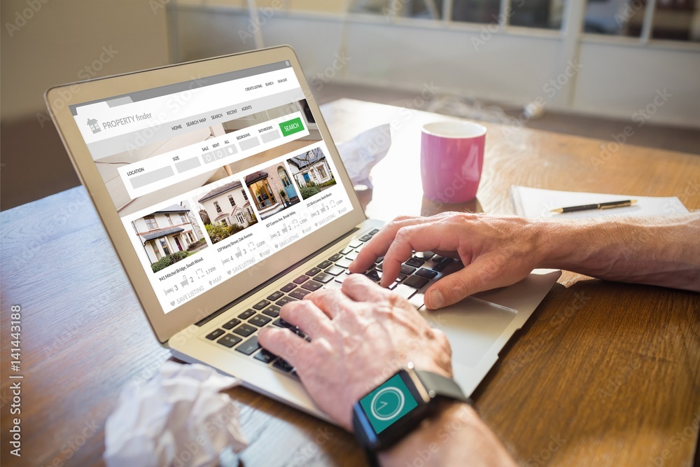Aufkleber composite image of composite image of property web site