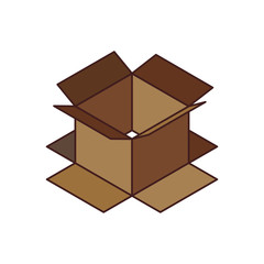 Box delivery package icon vector illustration graphic design