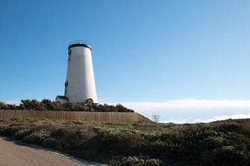 Lighthouse at Piedras Blancas point on the Central Coast of California USA