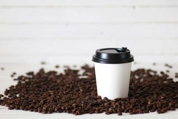 coffe paper cup bean