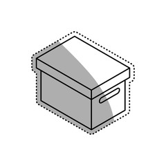 Box delivery package icon vector illustration graphic design