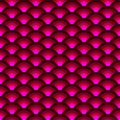 Round pink Japanese ornament