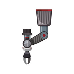 Robotic arm technology icon vector illustration graphic design