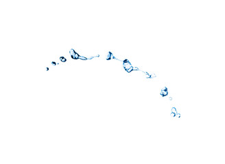 water splash isolated on white background