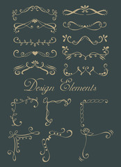 Set of design elements.