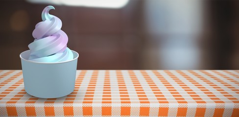 Composite image of 3d composite image of a cupcake