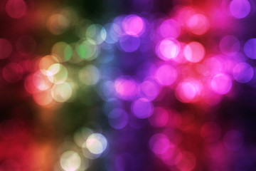 Fototapeta premium Bokeh light of ilumination night background in LGBT concept.